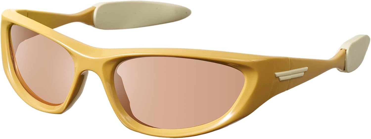 mosanana Wrap Around Y2K Sunglasses for Women and Men Model Freak