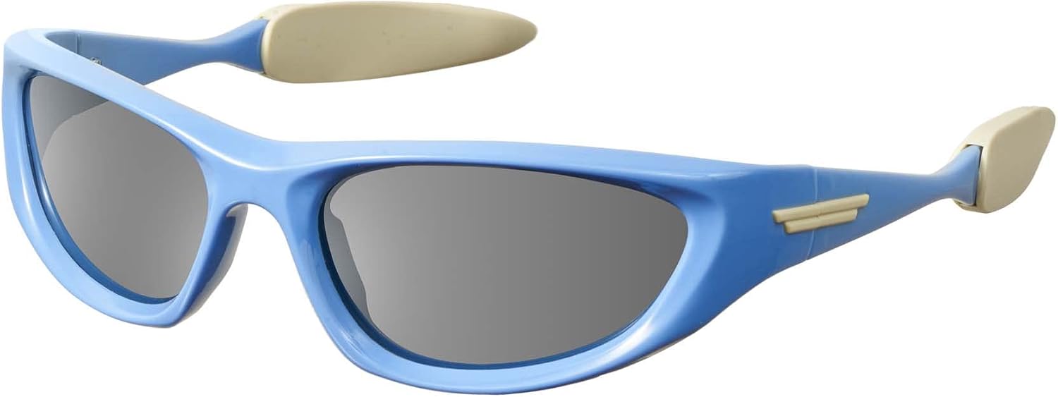 mosanana Wrap Around Y2K Sunglasses for Women and Men Model Freak