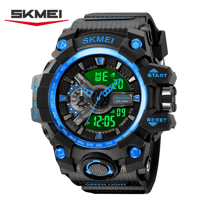 SKMEI  G Style Shock Waterproof Swimming Male Watch Sport Brand Electronic Watch Digital Couple Wristwatches