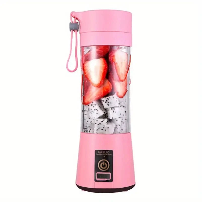 Electric Personal Travel Sports Portable Blender Juice Maker Portable USB Blender USB Rechargeable Mini 380ml Fruit Juicer
