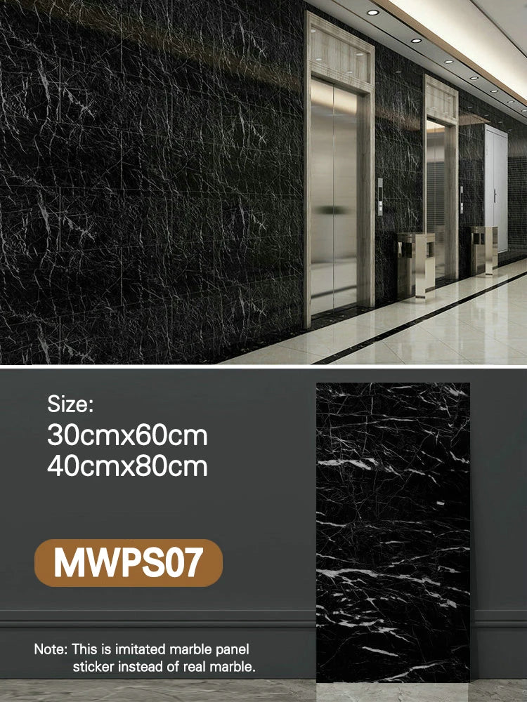 Modern High Glossy PVC Wall Panels Marble Look Eco-Friendly Non-Toxic Soundproof Geometric Waterproof Entertainment Living Room