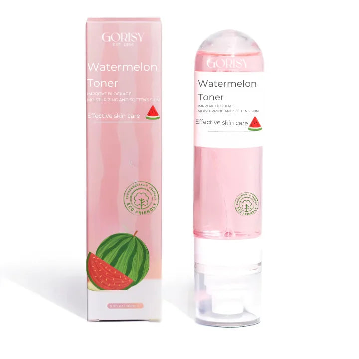 Watermelon Glow Vegan Organic Spray Facial Moisturizing Anti-Aging Hydrating Rose Water Watermelon Apha + BHA Face Toner Korean