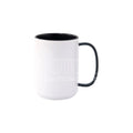 15 Oz. Sublimation Blank Inside & Handle Colored Ceramic Mug with Glass Handle