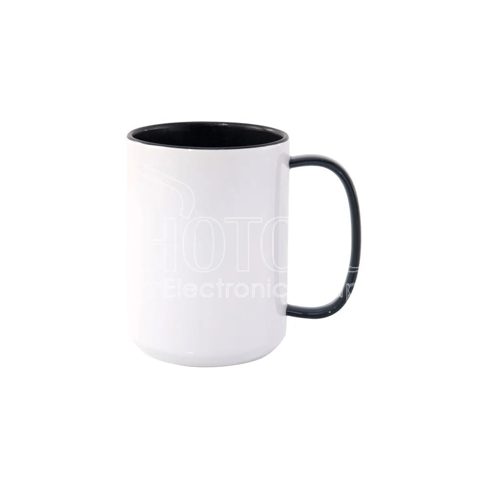 15 Oz. Sublimation Blank Inside & Handle Colored Ceramic Mug with Glass Handle