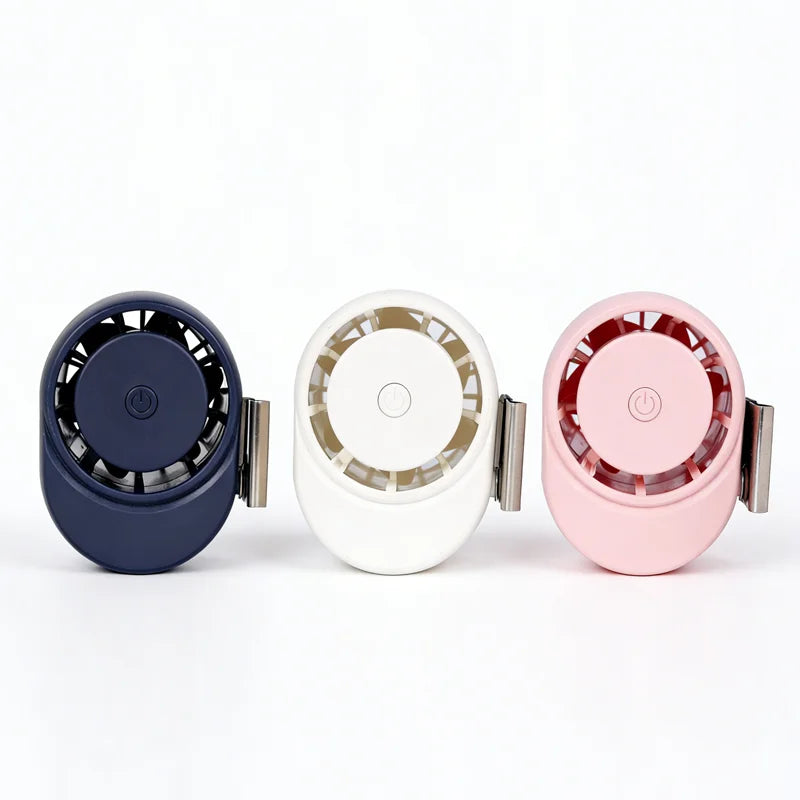 Summer 1200mAh 360 Rotation 25dB High Speed Wearable Portable Waist Clip Silent Mini Turbo Fan Household & Car Outdoor