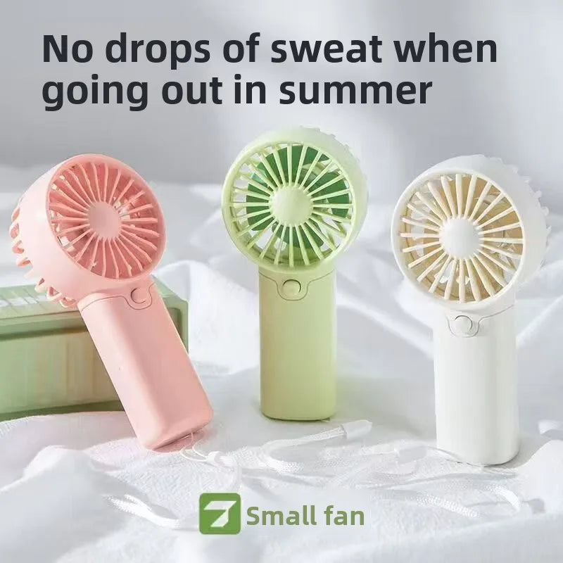 Portable Handheld Personal Pocket Fan Battery Operated Summer Gift for Outdoor Travel in Car or RV Small Plastic Hand Fan