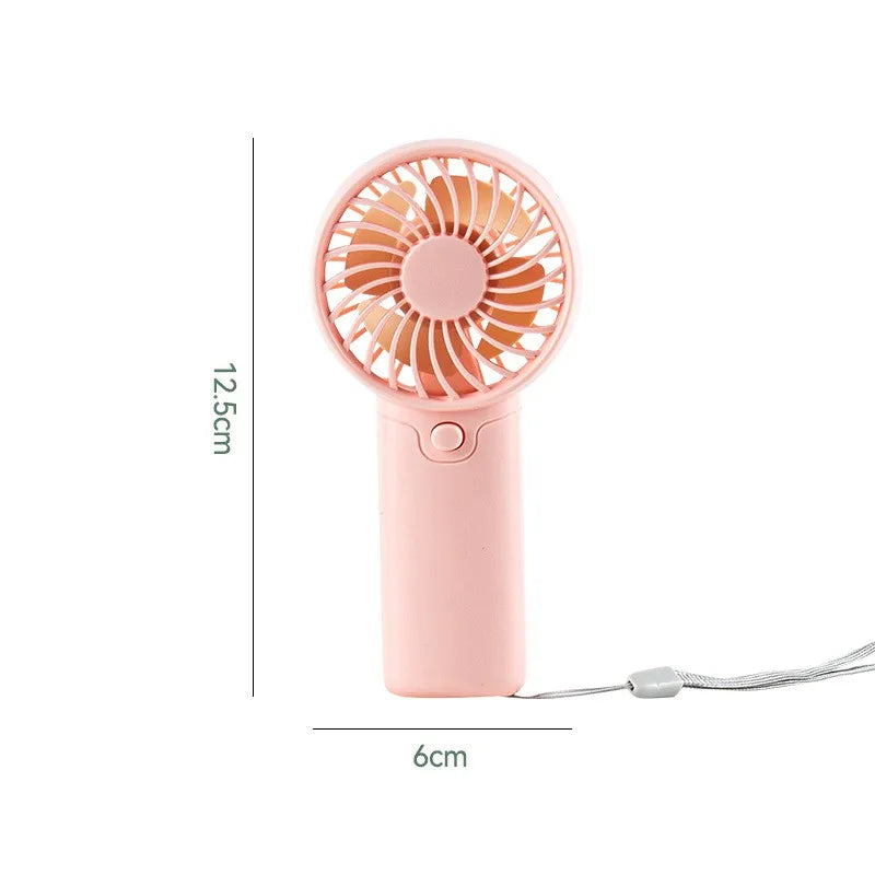 Portable Handheld Personal Pocket Fan Battery Operated Summer Gift for Outdoor Travel in Car or RV Small Plastic Hand Fan
