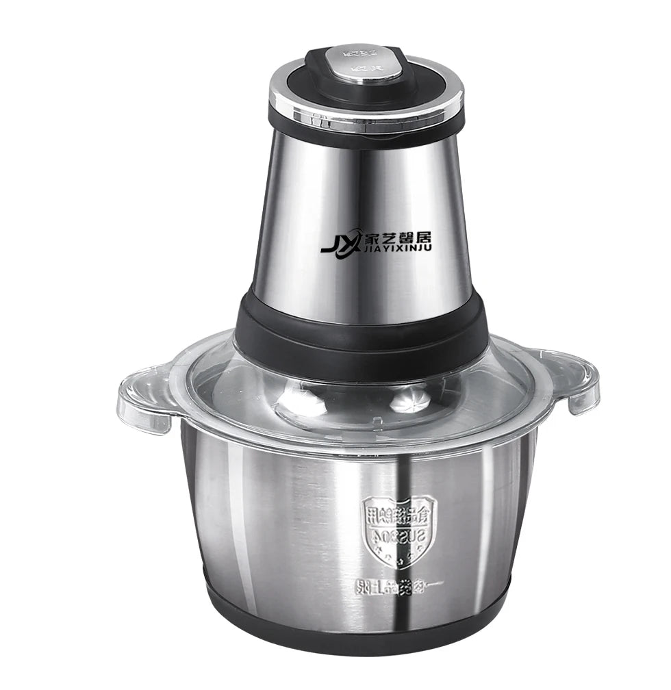 Multifunctional Kitchen Home 2L 3L 5L Food Vegetable Meat Chopper Stainless Steel Mini Meat Mincer Electric Meat Grinders