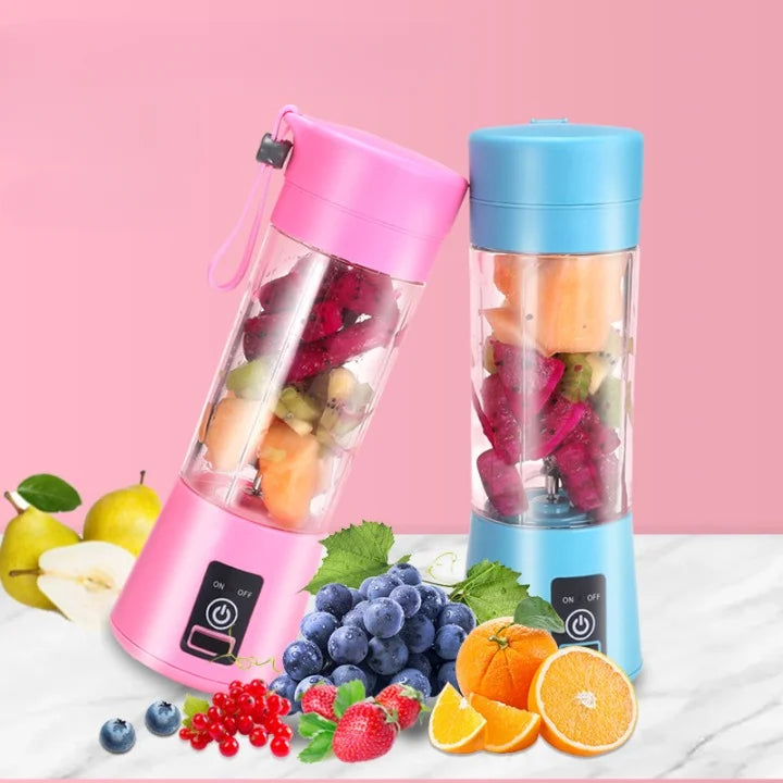 Electric Personal Travel Sports Portable Blender Juice Maker Portable USB Blender USB Rechargeable Mini 380ml Fruit Juicer