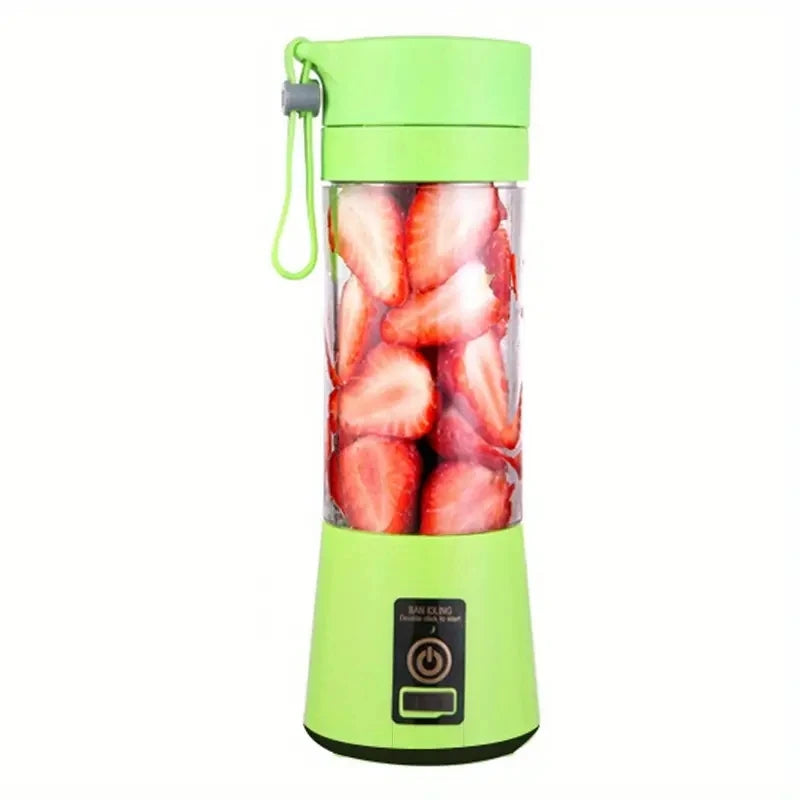 Electric Personal Travel Sports Portable Blender Juice Maker Portable USB Blender USB Rechargeable Mini 380ml Fruit Juicer