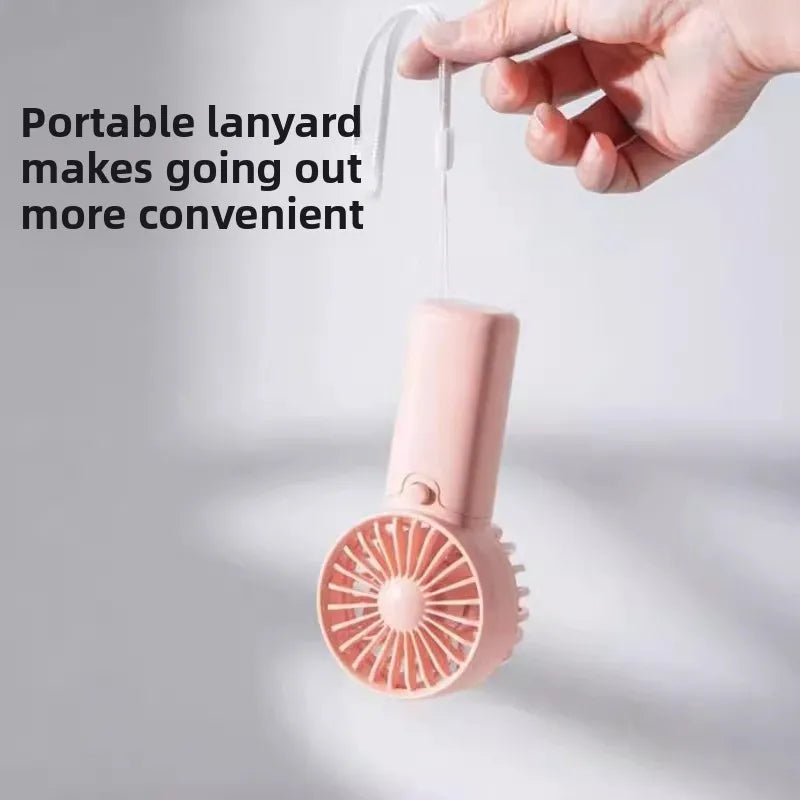 Portable Handheld Personal Pocket Fan Battery Operated Summer Gift for Outdoor Travel in Car or RV Small Plastic Hand Fan