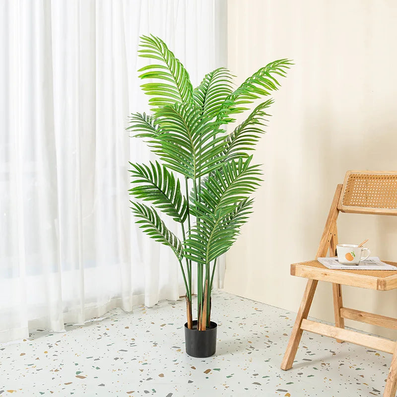 Simulation Palm Trees Areca Palm Fake Potted Plants Floor-Standing Home Interior Decoration Fake Trees Artificial Green Plants