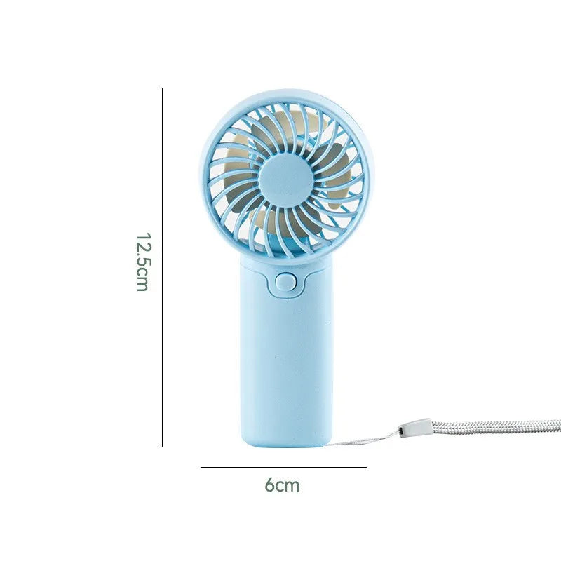 Portable Handheld Personal Pocket Fan Battery Operated Summer Gift for Outdoor Travel in Car or RV Small Plastic Hand Fan