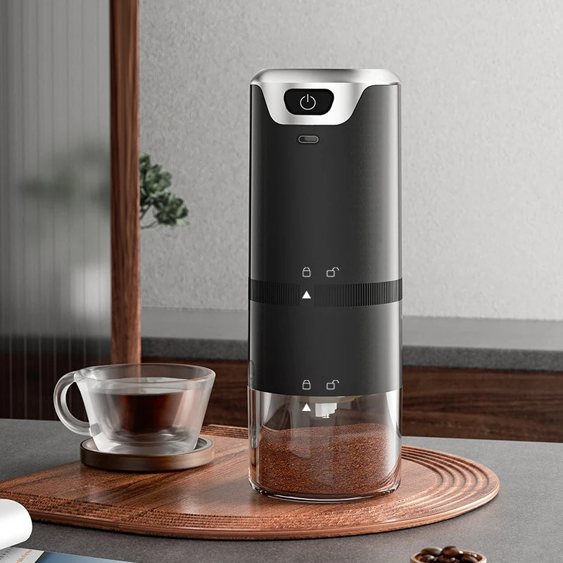 Portable Mini Electric Coffee Grinder Hot Model Rechargeable with Type C-Port Ceramic Material Manual Mill Type