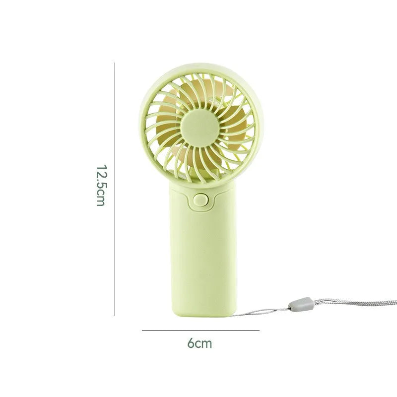 Portable Handheld Personal Pocket Fan Battery Operated Summer Gift for Outdoor Travel in Car or RV Small Plastic Hand Fan