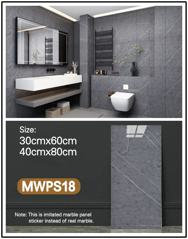 Modern High Glossy PVC Wall Panels Marble Look Eco-Friendly Non-Toxic Soundproof Geometric Waterproof Entertainment Living Room