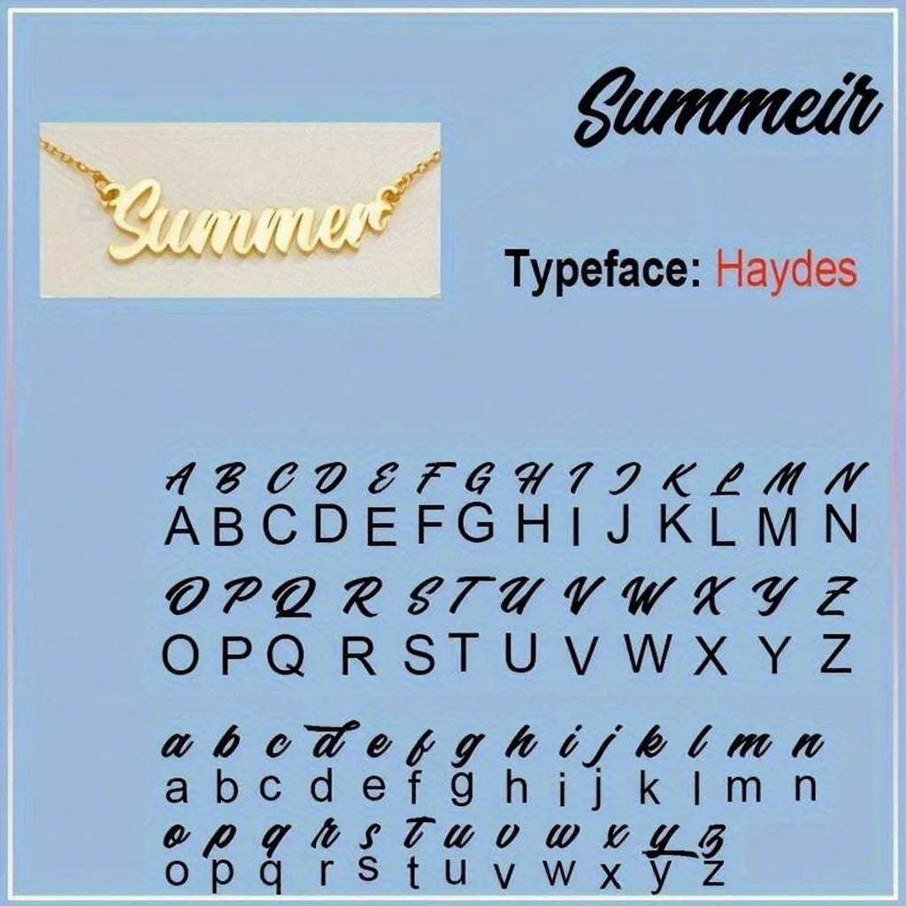 Customized Name Stainless Steel Necklace Jewelry PVD 18K Gold Plated Choker Personalized Nameplate Pendant Necklace for Women