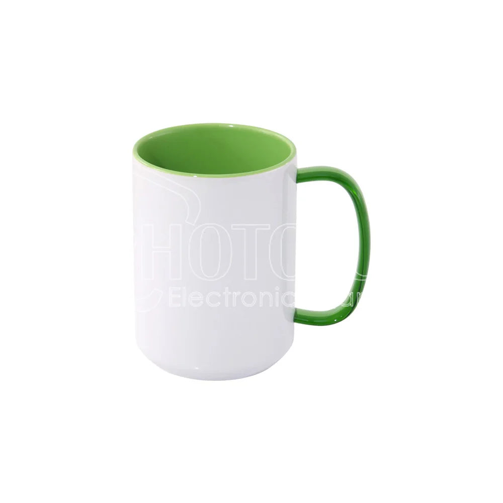 15 Oz. Sublimation Blank Inside & Handle Colored Ceramic Mug with Glass Handle