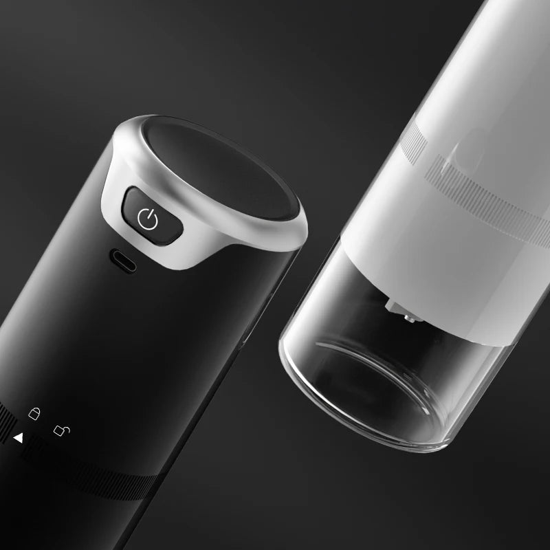 Portable Mini Electric Coffee Grinder Hot Model Rechargeable with Type C-Port Ceramic Material Manual Mill Type