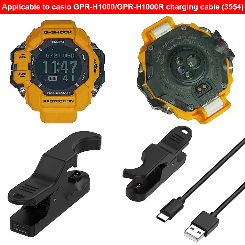 Forwelleny New Product CasioH2000 USB Replace Charger Smart Watch Charger Adapter for G-S HOCK GBD-H2000