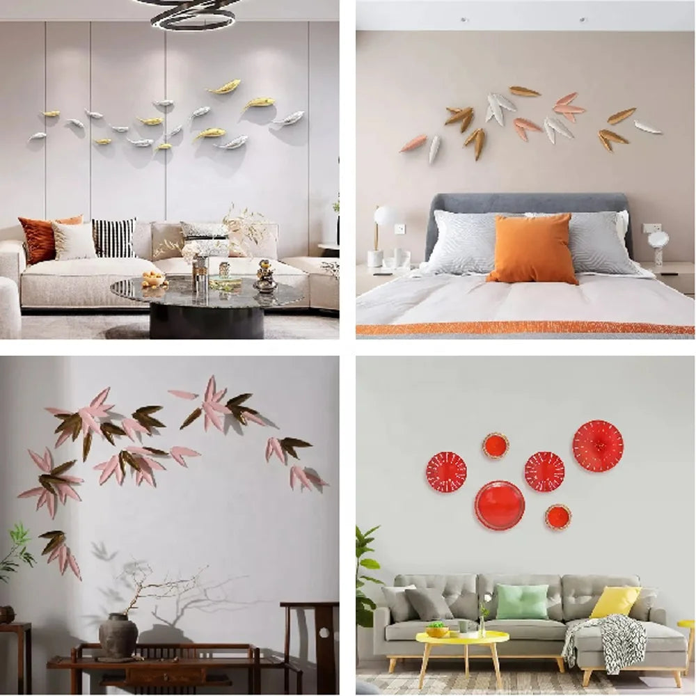 Modern Simple Abstract Fish Interior Design Ceramic Wall Art Home Decor Luxury Home Decor Accessories