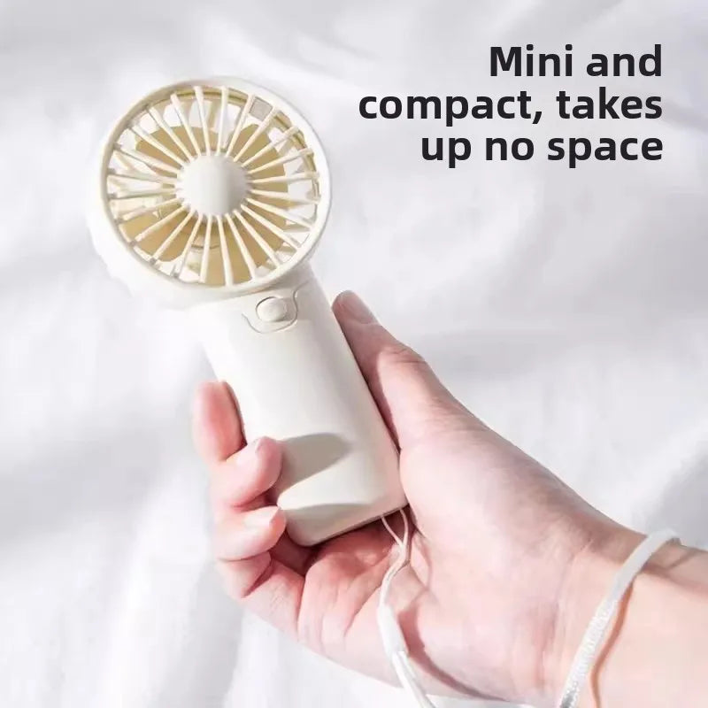 Portable Handheld Personal Pocket Fan Battery Operated Summer Gift for Outdoor Travel in Car or RV Small Plastic Hand Fan