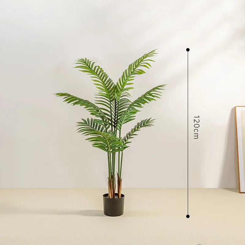 Simulation Palm Trees Areca Palm Fake Potted Plants Floor-Standing Home Interior Decoration Fake Trees Artificial Green Plants