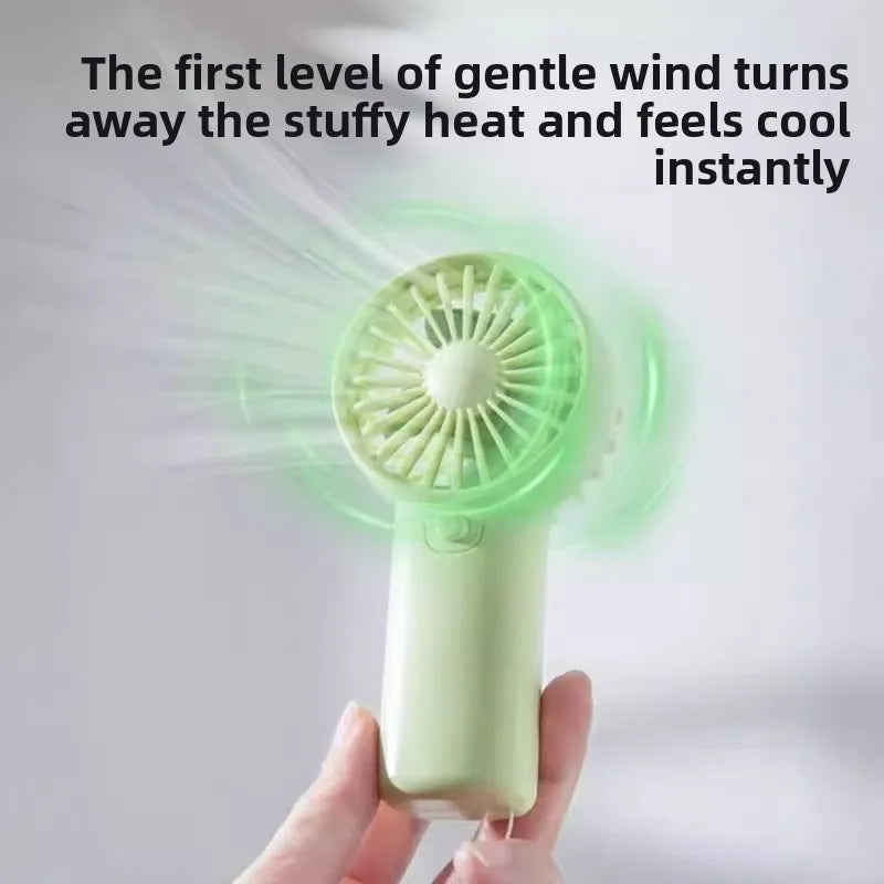 Portable Handheld Personal Pocket Fan Battery Operated Summer Gift for Outdoor Travel in Car or RV Small Plastic Hand Fan