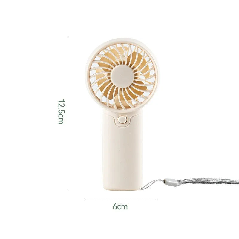 Portable Handheld Personal Pocket Fan Battery Operated Summer Gift for Outdoor Travel in Car or RV Small Plastic Hand Fan