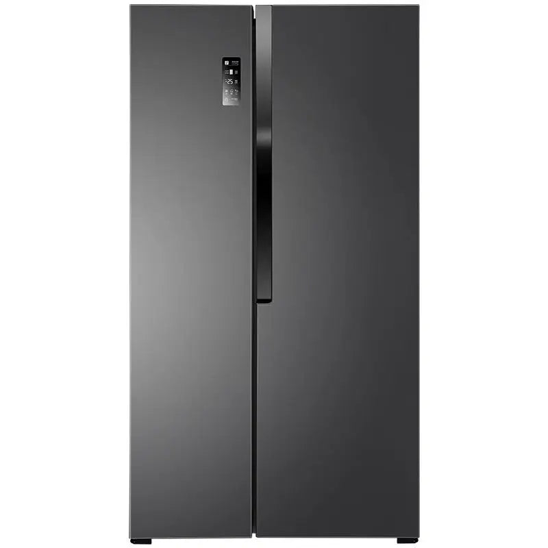 608L Double Door Refrigerator Retro Home Kitchen Double Door Small Appliances Cute European and Red and Black Refrigerator