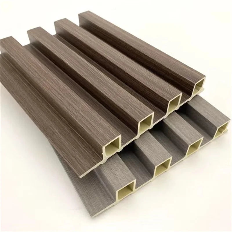 WPC Fluted Wall Panel 3D PVC Wood Alternative Outdoor/Commercial/Kitchen/Gym Panels Plastic Traditional Style for Kids
