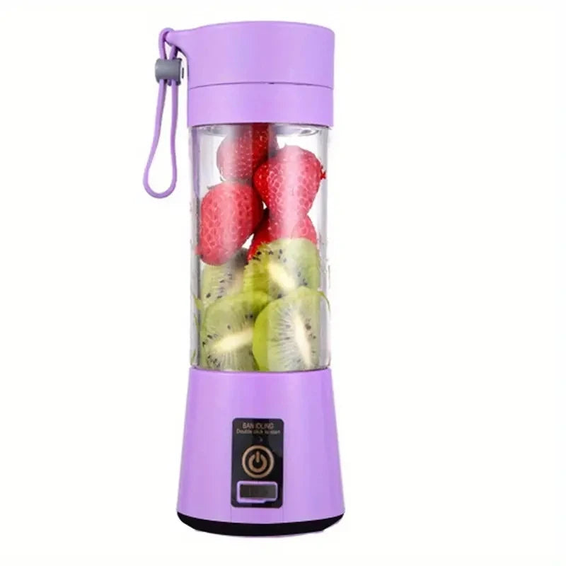 Electric Personal Travel Sports Portable Blender Juice Maker Portable USB Blender USB Rechargeable Mini 380ml Fruit Juicer