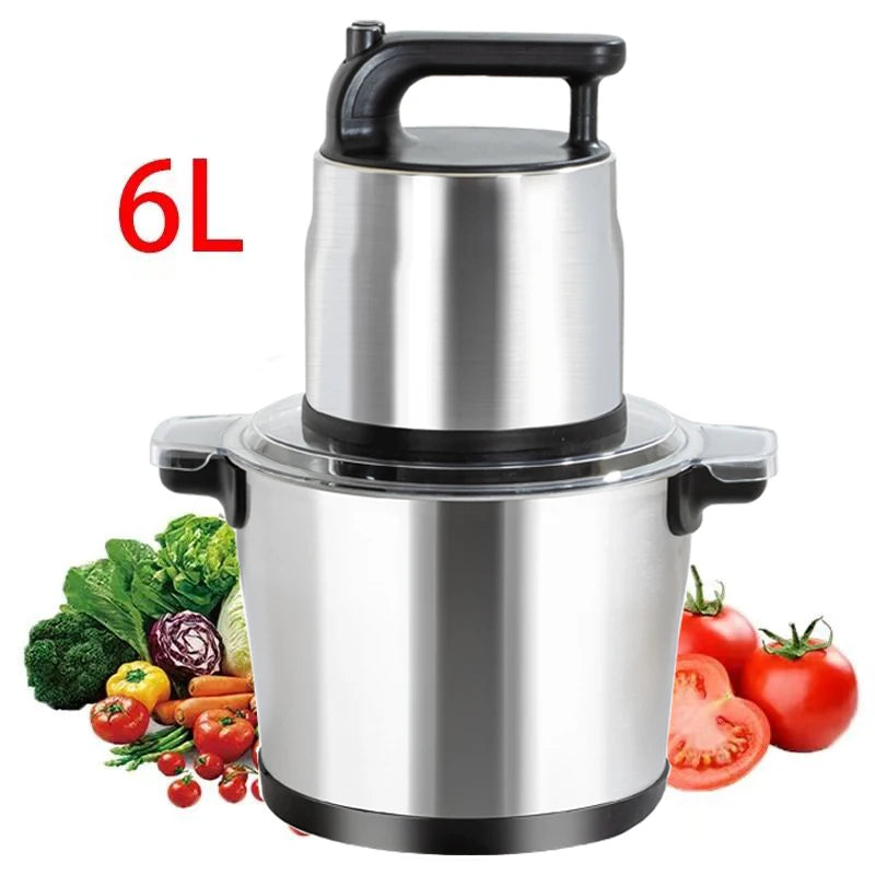 Multifunctional Kitchen Home 2L 3L 5L Food Vegetable Meat Chopper Stainless Steel Mini Meat Mincer Electric Meat Grinders