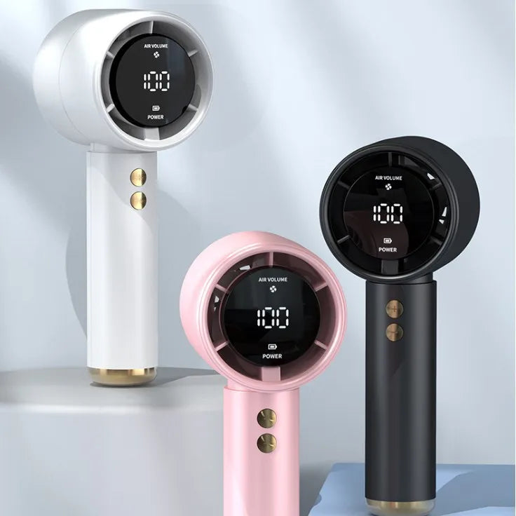 USB迷你便携式100速N68高速手持涡轮风扇家用新型可折叠塑料台式小风扇