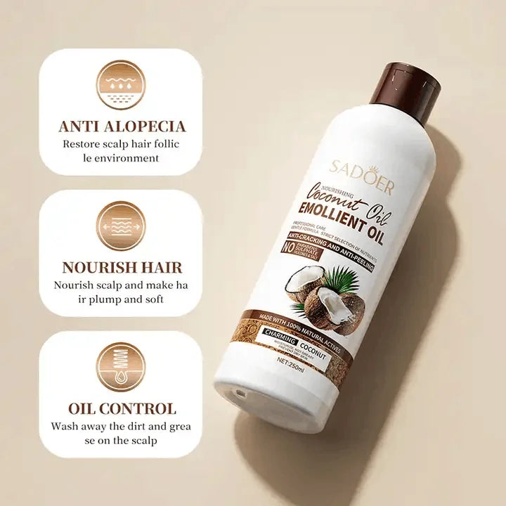 SADOER Coconut Skin Care Set Moisturizing Shower Gel Anti Dandruff Hand Cream Hair Mask Toothpaste Shampoo Skin Care Products