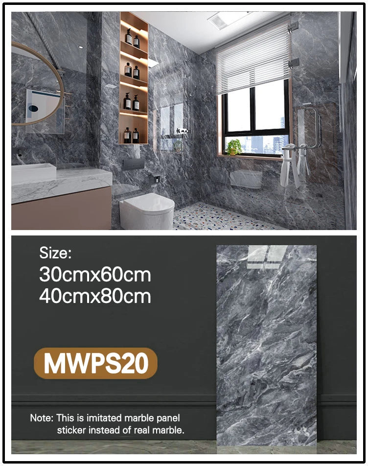 Modern High Glossy PVC Wall Panels Marble Look Eco-Friendly Non-Toxic Soundproof Geometric Waterproof Entertainment Living Room