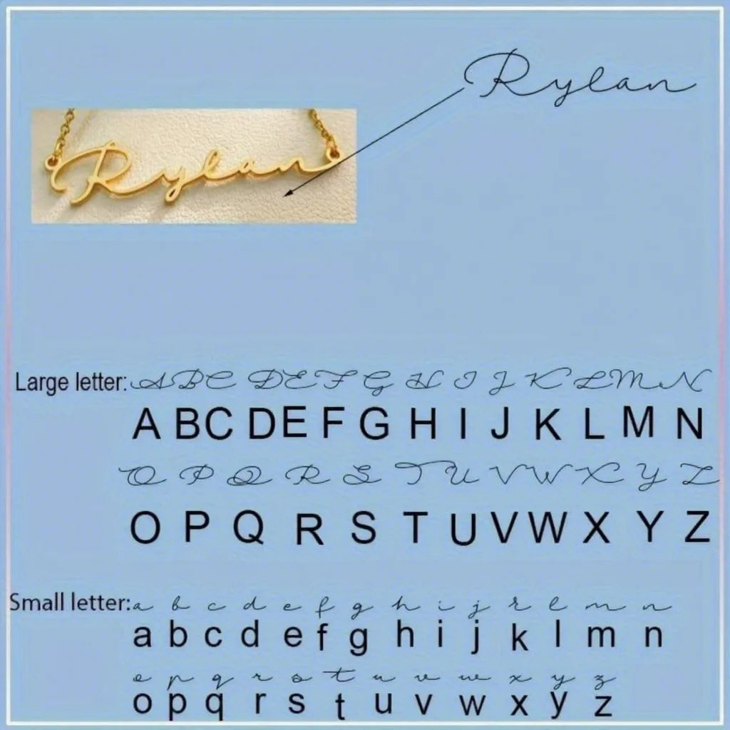 Customized Name Stainless Steel Necklace Jewelry PVD 18K Gold Plated Choker Personalized Nameplate Pendant Necklace for Women