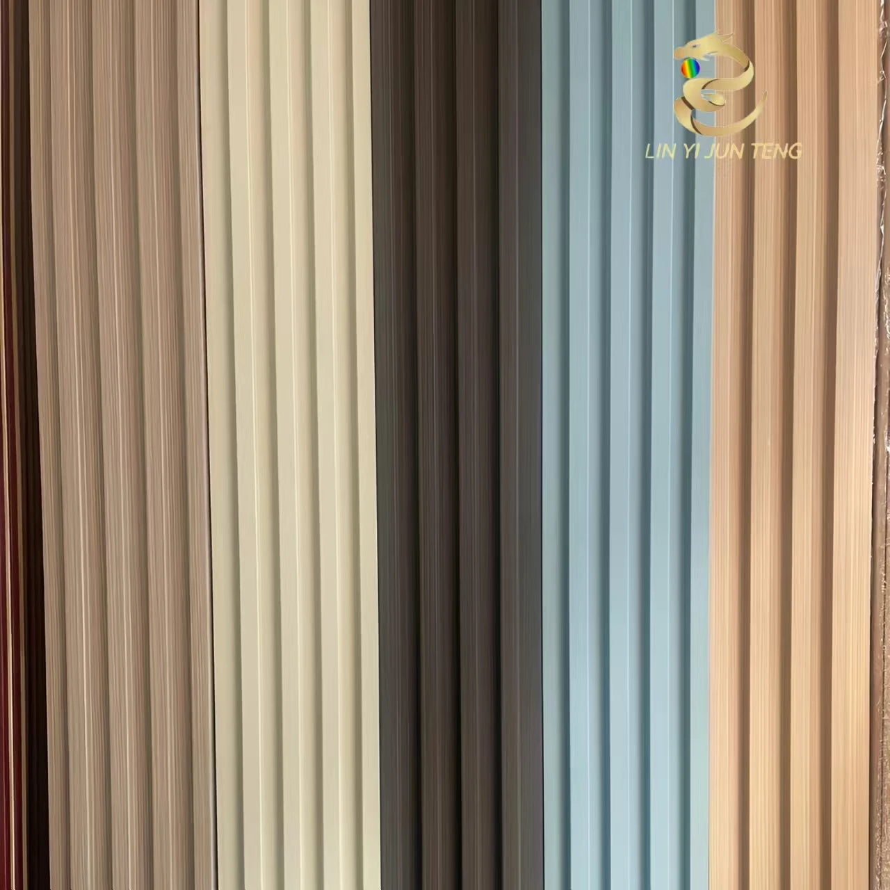 WPC Fluted Wall Panel 3D PVC Wood Alternative Outdoor/Commercial/Kitchen/Gym Panels Plastic Traditional Style for Kids