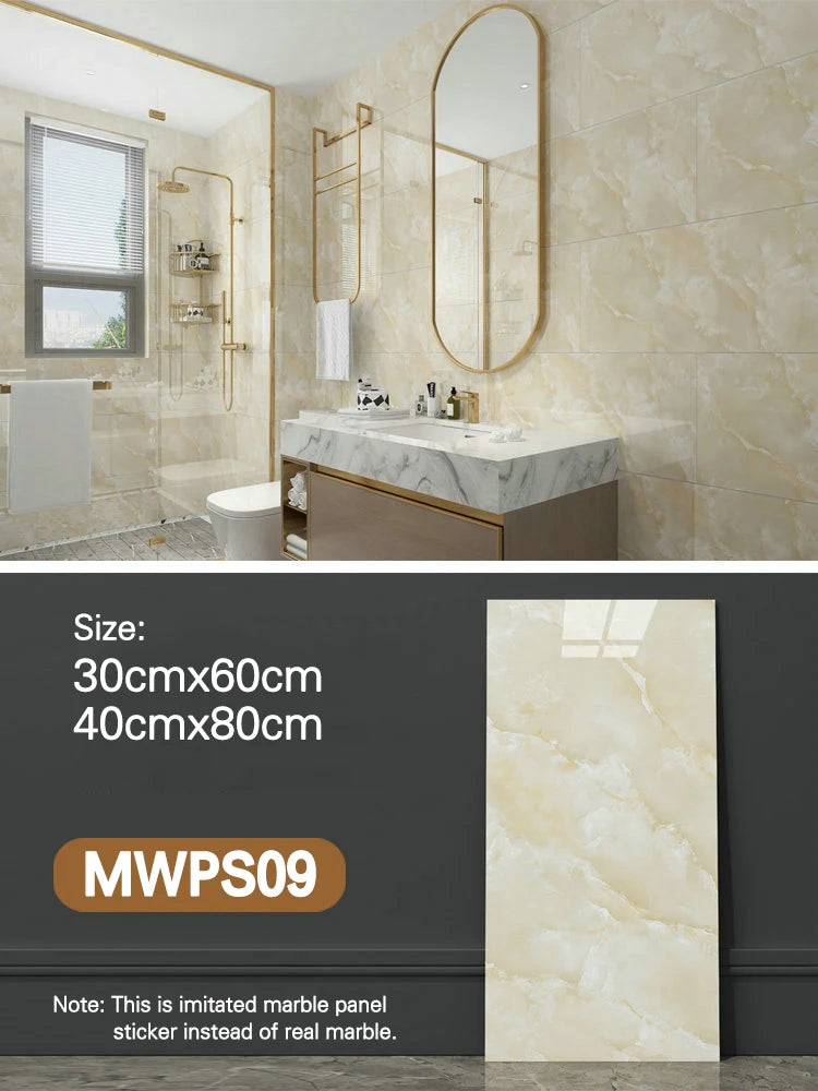 Modern High Glossy PVC Wall Panels Marble Look Eco-Friendly Non-Toxic Soundproof Geometric Waterproof Entertainment Living Room