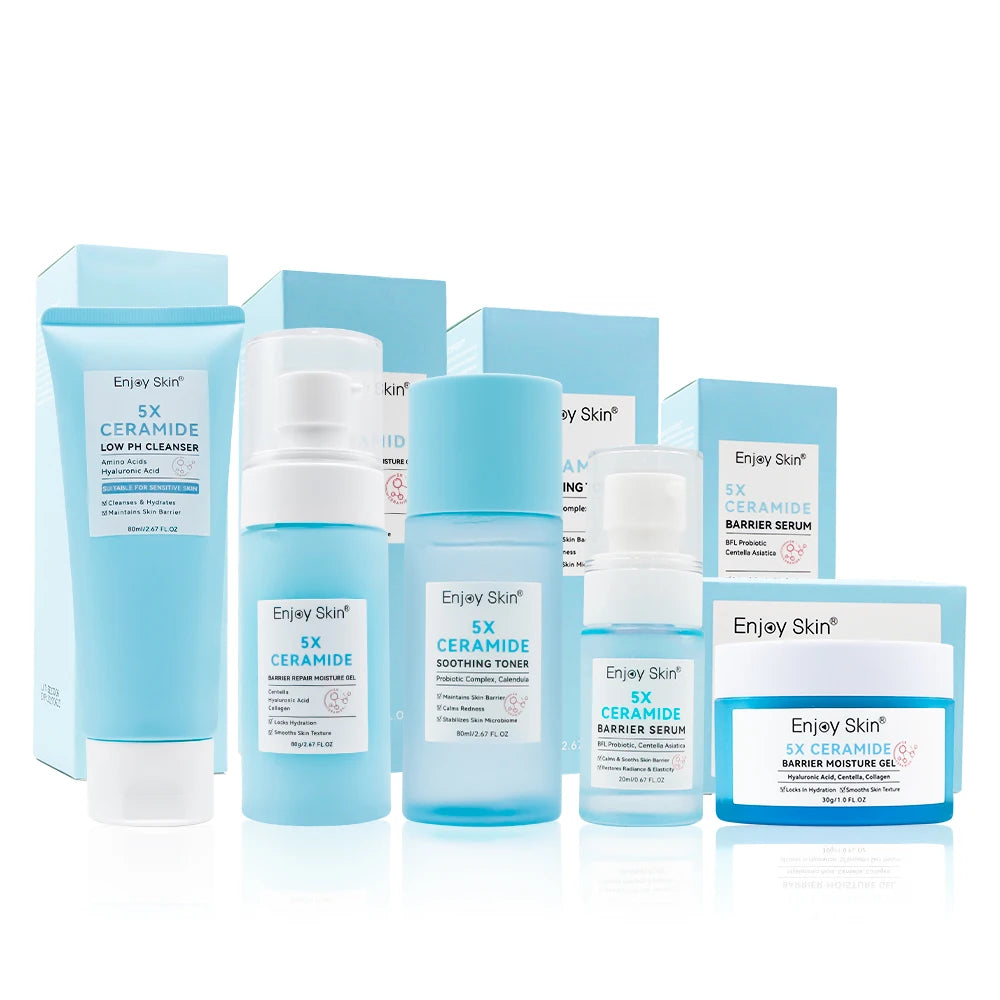 Natural Organic Face Care Moisturizing Repairing Rejuvenation Ceramide Hyaluronic Acid Face Cream Set