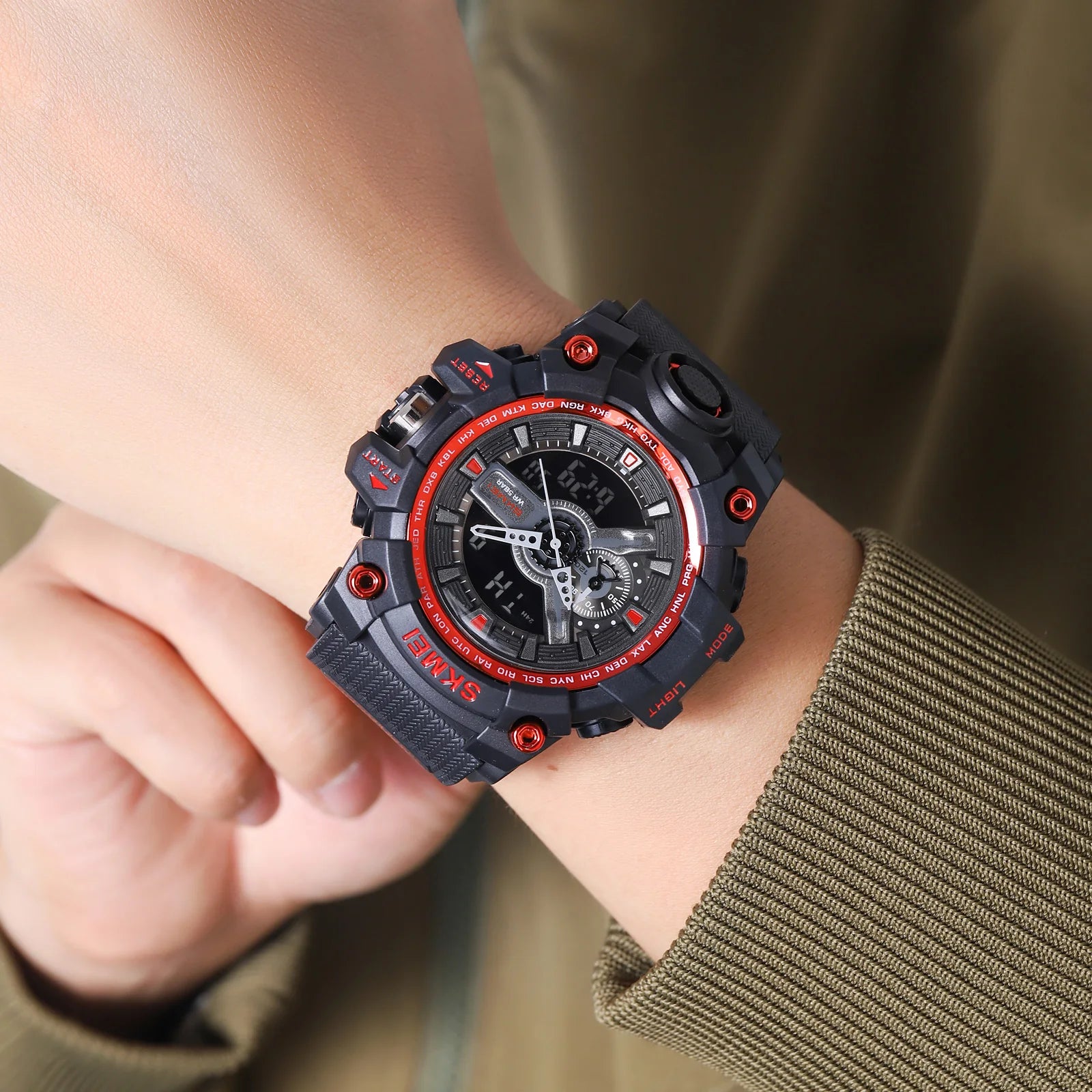 SKMEI  G Style Shock Waterproof Swimming Male Watch Sport Brand Electronic Watch Digital Couple Wristwatches