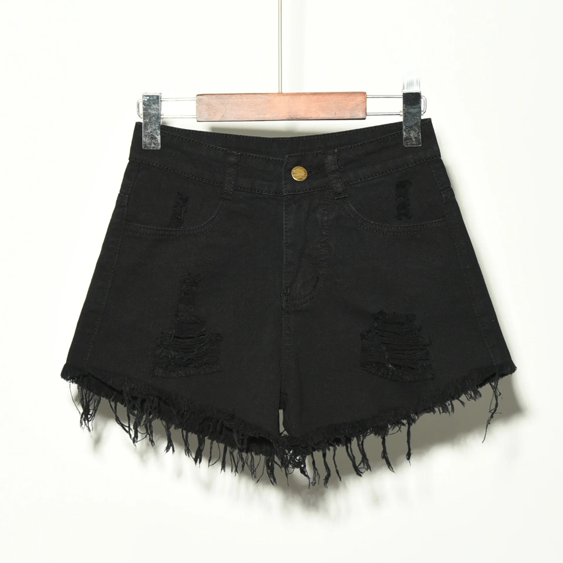 Wholesale  Stretch Women Ripped Denim Elastic Summer Plus Large Size Girls Lady Jean Jeans Shorts