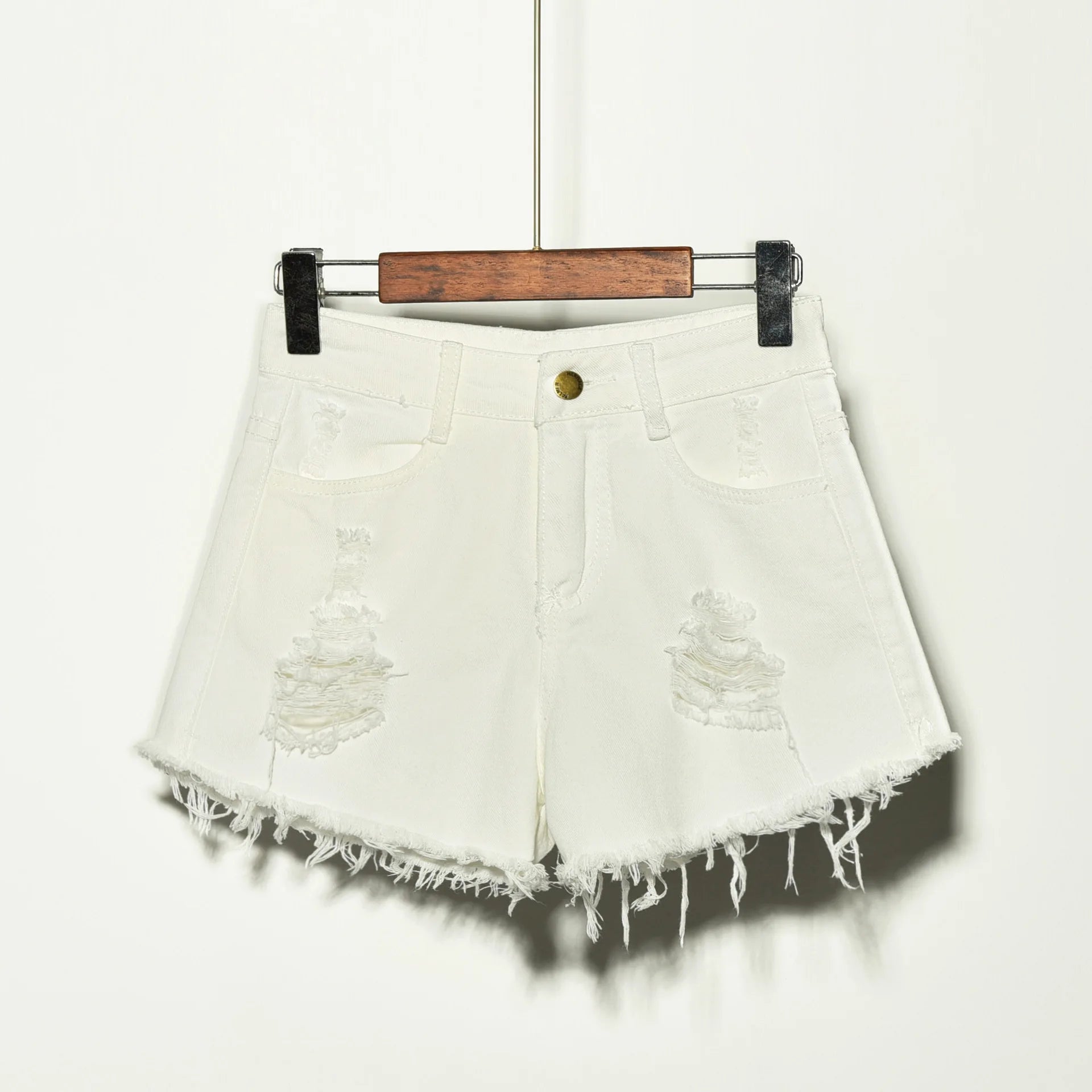 Wholesale  Stretch Women Ripped Denim Elastic Summer Plus Large Size Girls Lady Jean Jeans Shorts