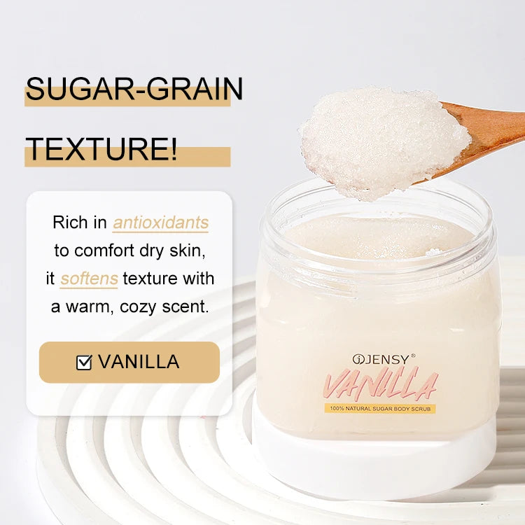 Fast customizationBody Scrub Private Label Skin Care Organic Strawberry Shea Butter Moisturizing Natural Exfoliating Sugar Whitening Body Scrub
