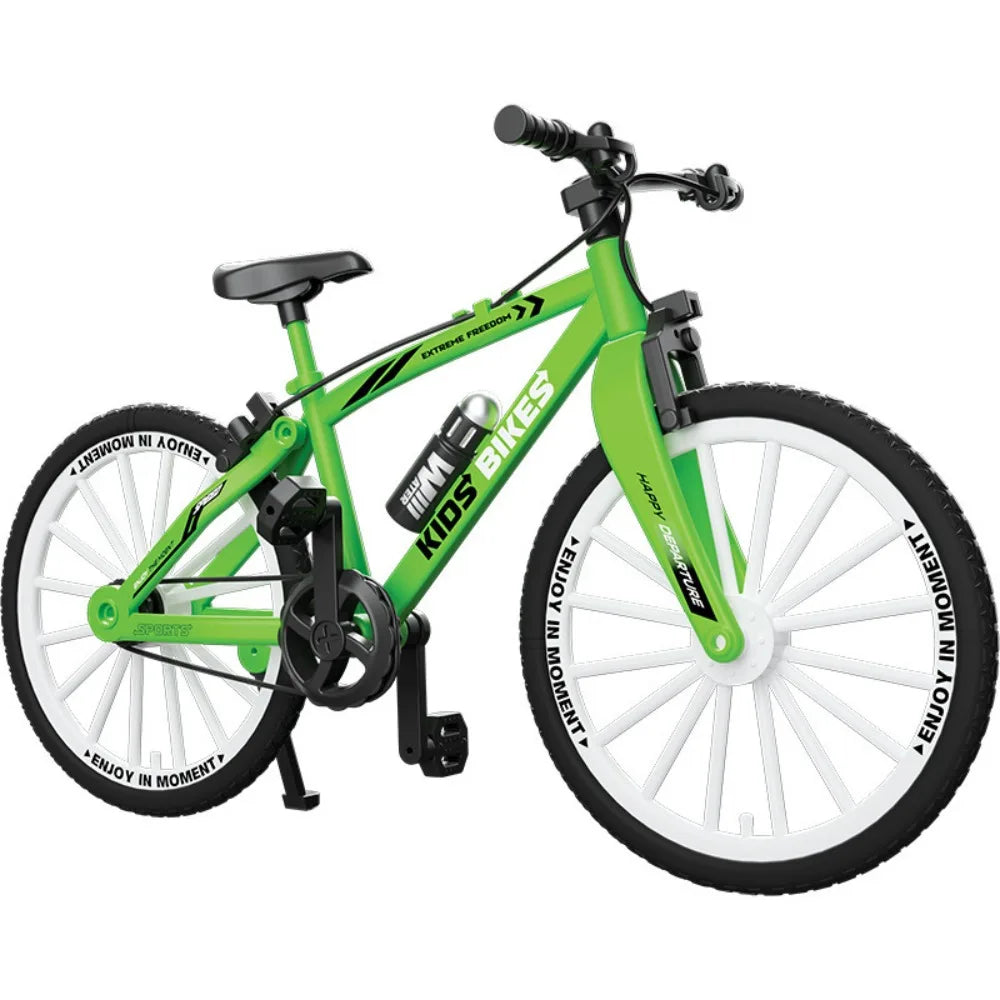 Simulation Mountain Bike Model Home Decor 1：10 Scale Off-Road Racing Bicycle Plastic Material Alloy Bicycle Toy Collection